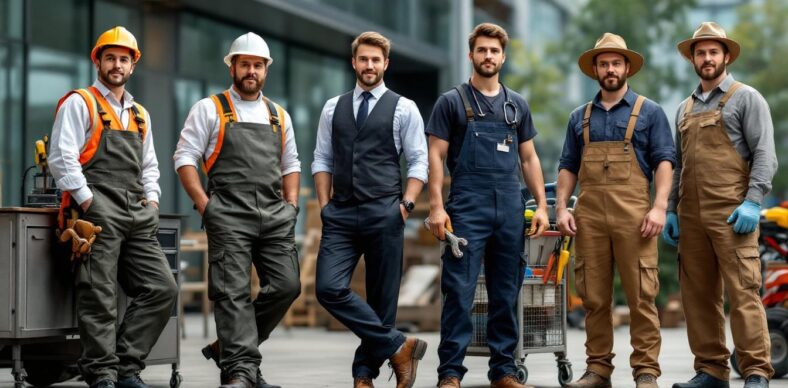 découvrez notre guide complet des vêtements de travail pour homme, adapté à chaque profession. trouvez le style idéal alliant confort et sécurité pour exercer votre métier avec efficacité.