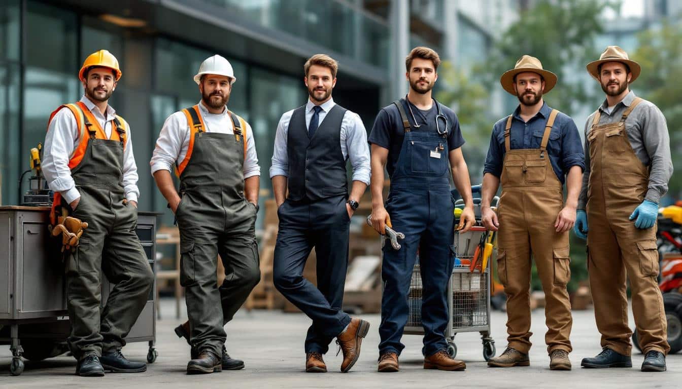 découvrez notre guide complet des vêtements de travail pour homme, adapté à chaque profession. trouvez le style idéal alliant confort et sécurité pour exercer votre métier avec efficacité.