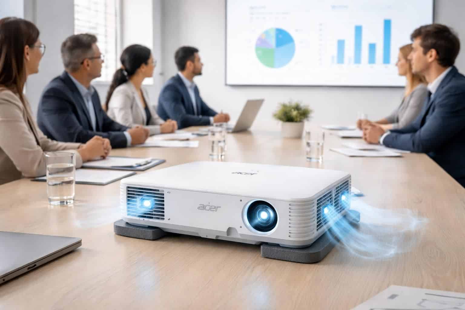 découvrez comment réduire efficacement le souffle et la chaleur de votre vidéoprojecteur acer lors de vos réunions pour un confort optimal.