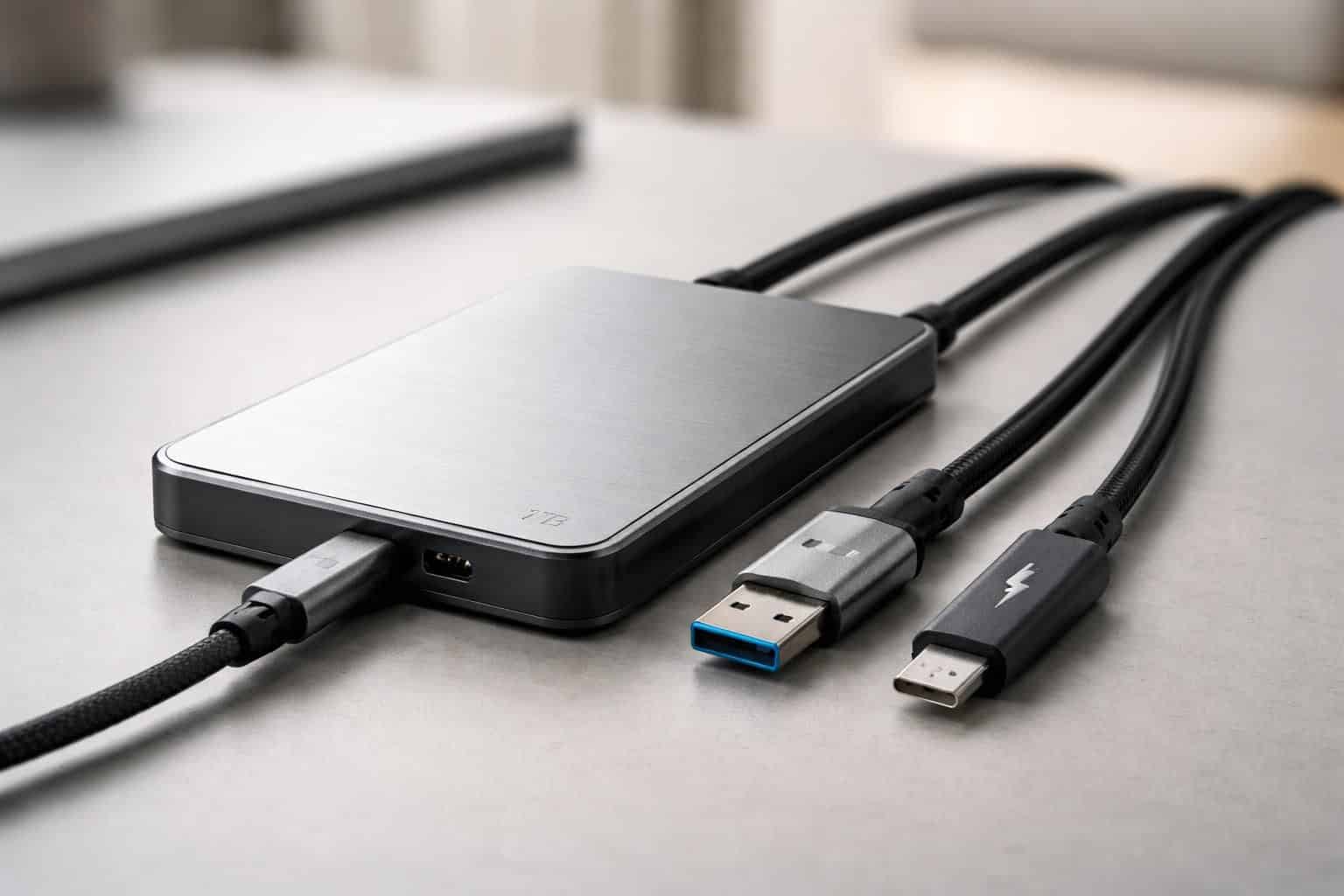 découvrez comment choisir le meilleur disque dur 1 to avec connectiques usb-c, usb 3.2 et thunderbolt pour optimiser vos transferts de données et votre stockage.