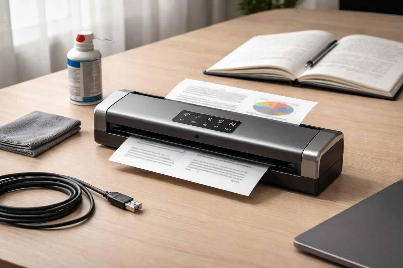 découvrez notre guide d'entretien complet pour prolonger la durée de vie de votre scanner portable recto verso et garantir des performances optimales.