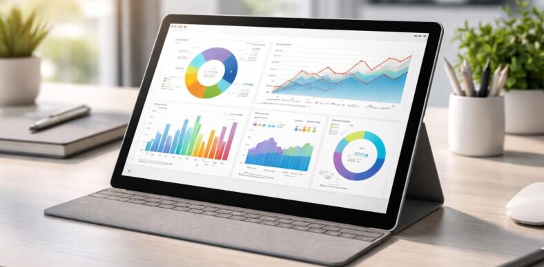 découvrez notre dashboard bi optimisé pour tablette tactile microsoft, un écran de pilotage performant conçu spécialement pour les managers afin de faciliter la prise de décision.
